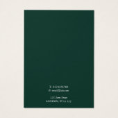 Carte d'affichage à oreille verte à feuillage de b (Dos)