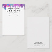 Carte d'affichage à portée de la goutte holographi (Devant / Derrière)