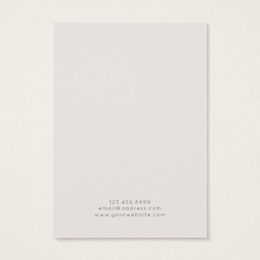 Carte d'affichage à thème de plage paisible (Dos)