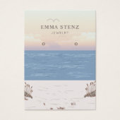 Carte d'affichage à thème de plage paisible (Devant)