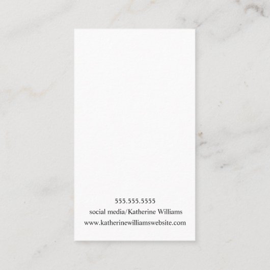 Carte d'affichage à trois oreilles | Aquarelle Bou (Dos)