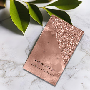 Carte d'affichage à trois oreilles   Or Rose et Pa