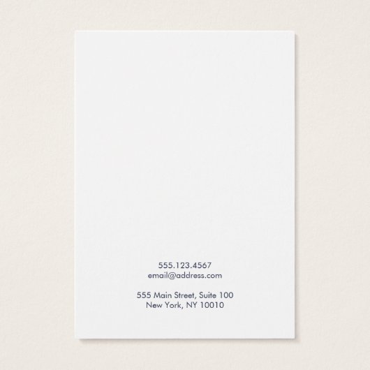 Carte d'affichage Abstraite à oreille peinte en no (Dos)