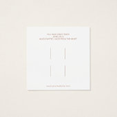 Carte d'affichage Abstraite Clips à cheveux (Dos)