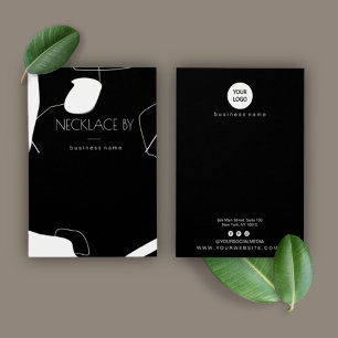 Carte d'affichage Abstraite couleur noire et blanc