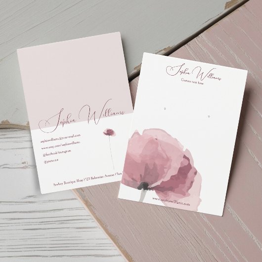 Carte d'affichage Abstraite de bijoux à oreille de