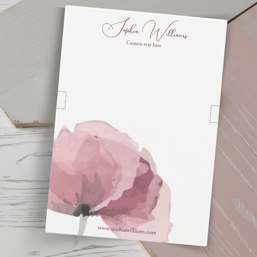 Carte d'affichage Abstraite de bracelet en pavot