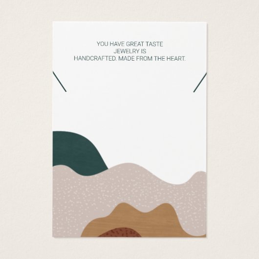 Carte d'affichage Abstraite du collier de bois mod (Dos)