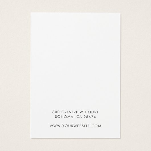 Carte d'affichage Abstraite du collier d'oreille B (Dos)