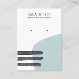 CARTE D'AFFICHAGE ABSTRAITE EN FORME BLEUE