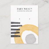 CARTE D'AFFICHAGE ABSTRAITE EN FORMES JAUNE (Devant)