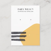 CARTE D'AFFICHAGE ABSTRAITE JAUNE (Devant)