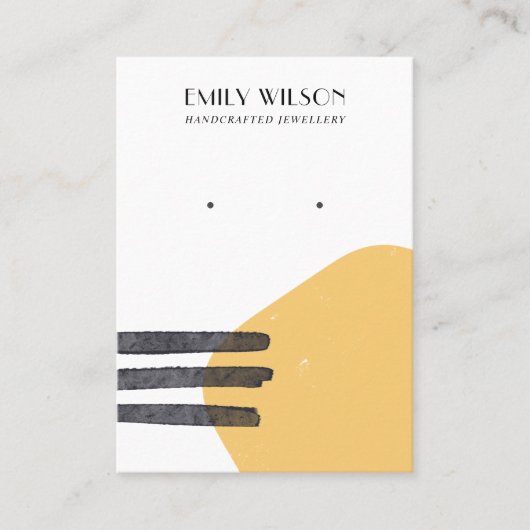 CARTE D'AFFICHAGE ABSTRAITE JAUNE (Devant)