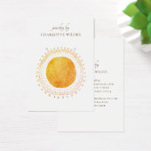 Carte d'affichage Abstraite Orange Gold Circle (Bureau)