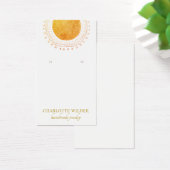 Carte d'affichage Abstraite Orange Gold Sun Foil (Bureau)