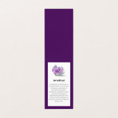 Carte d'affichage Amethyst Crystal Signification B (Extérieur déplié)