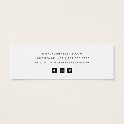 Carte d'affichage Aqua Blue Agate Marble Stud Bouc (Dos)