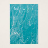 Carte d'affichage Aqua Blue Marble (Devant)