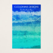 Carte d'affichage Aqua Blue oreille collier bijoux (Devant)