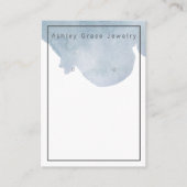 Carte d'affichage Aquarelle bleue (Devant)