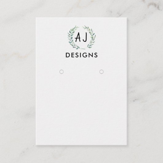 Carte d'affichage aquarelle de peinture florale (Devant)