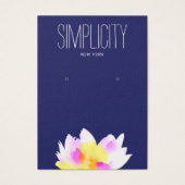 Carte d'affichage aquarelle Lotus Floral (Devant)