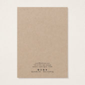 Carte d'affichage artisanale avec Love Kraft (Dos)