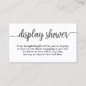 Carte d'affichage Baby shower de script lettres à  (Devant)