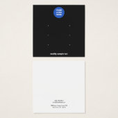 Carte d'affichage Black Add Logo 3 Stud Earring (Devant & derrière)