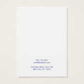 Carte d'affichage blanc moderne de la typographie (Dos)