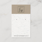CARTE D'AFFICHAGE BLANCHE KRAFT TERRAZZO STUD EARR (Devant)