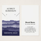 Carte d'affichage bleu Magic Misty Mountains (Devant & derrière)