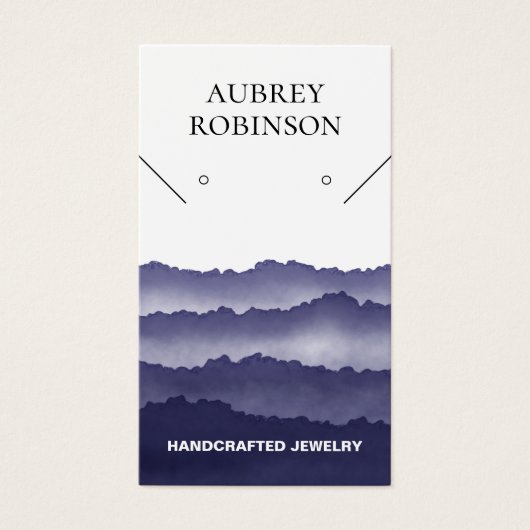 Carte d'affichage bleu Magic Misty Mountains (Devant)