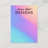 Carte d'affichage bleu violet orange dégradé (Devant)