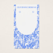 Carte d'affichage Blue Floral Arch Chic Boucles d' (Devant)