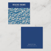 Carte d'affichage Blue Retro Modern Wave Earrings (Devant / Derrière)