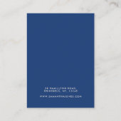 Carte d'affichage Blue Retro Modern Wave Earrings (Dos)