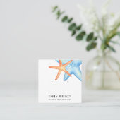 CARTE D'AFFICHAGE BLUE STAR FISH AQUATIC STUD EARR (Debout devant)