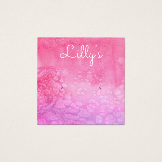 Carte d'affichage Bohème Aquarelle (Devant)