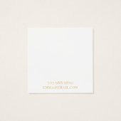 Carte d'affichage Boho Abstrait Gold Circle (Dos)