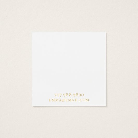 Carte d'affichage Boho Abstrait Gold Circle (Dos)