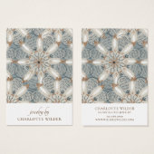 Carte d'affichage Boho Abstrait Shapes Earring (Devant & derrière)