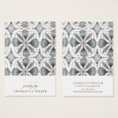 Carte d'affichage Boho Abstrait Shapes Earring (Devant & derrière)