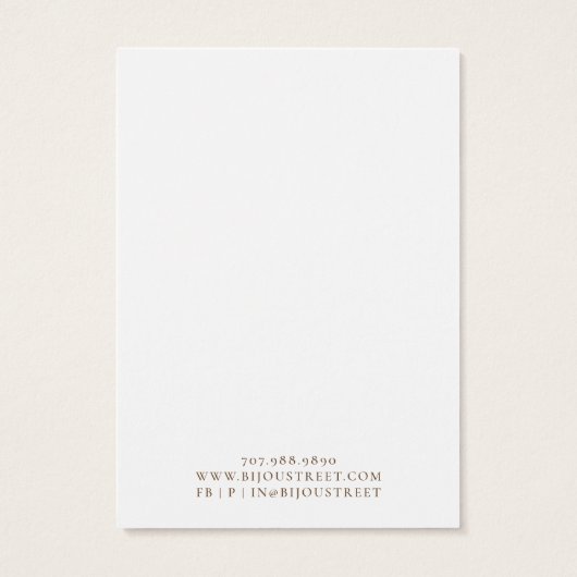 Carte d'affichage Boho Abstrait Shapes Earthy Earr (Dos)