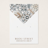 Carte d'affichage Boho Abstrait Shapes Earthy Earr (Devant)