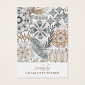 Carte d'affichage Boho Abstrait Shapes Earthy Earr (Devant)