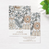 Carte d'affichage Boho Abstrait Shapes Earthy Earr (Bureau)