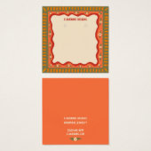 Carte d'affichage Boho Frame d'oreille collier bij (Devant & derrière)