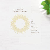 Carte d'affichage Boho Gold Sunburst Circle d'orei (Bureau)