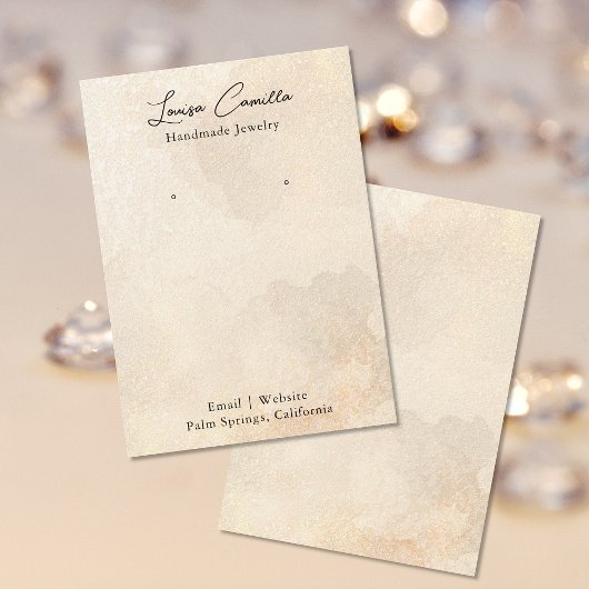 Carte d'affichage Boho Rustique Beige Personnalisé